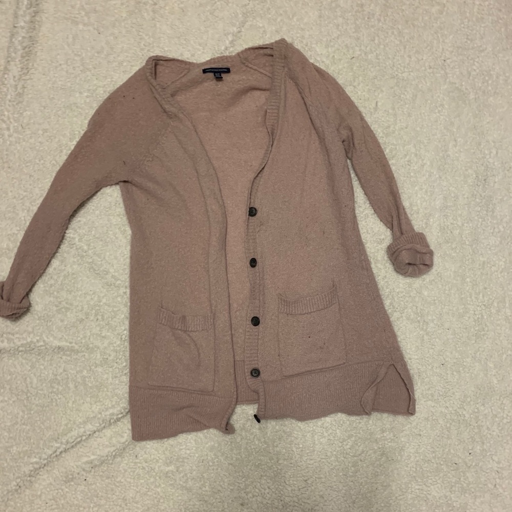 Pink cardigan